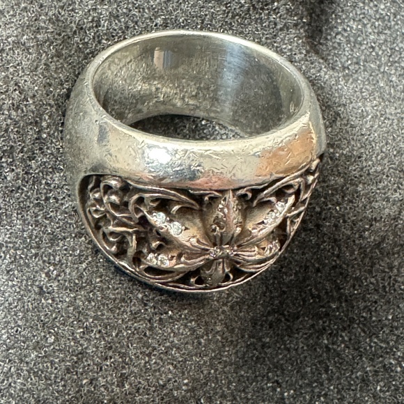 Chrome Hearts six point with diamond center men's ring - Picture 10 of 16